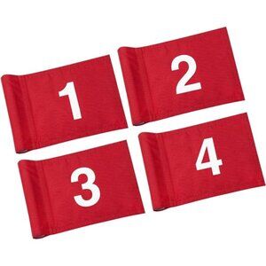 Numbered Golf Flag All 8x6 Inch – Upgraded Dual-layer 420D Nylon, Double Sided